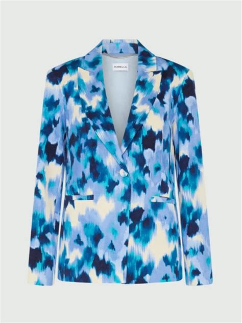 Elsbeth S02 Carrie Preston Blazer Elsbeth Abstract Printed Blazer