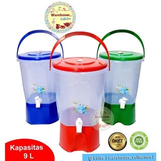 Jual Drink Jar Liter Tempat Air Dengan Keran Tong Kran Tempat