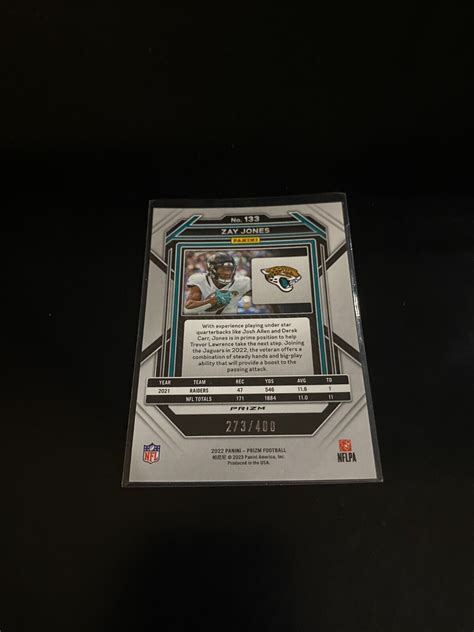 Zay Jones 2022 Panini Prizm Pandora Prizm 400 Jaguars 133 PWE EBay