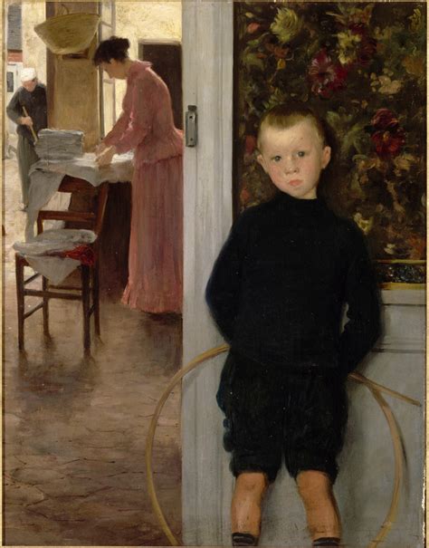 Enfant Et Femme Dans Un Int Rieur Paul Mathey Mus E D Orsay