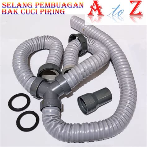 Jual Selang Pembuangan Bak Cuci Piring Cabang 2 Selang Single Afur BCP