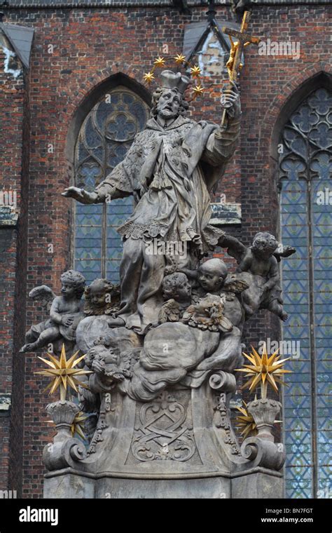 Statue Of Saint Jan Nepomucen Wrocław Poland Stock Photo Alamy