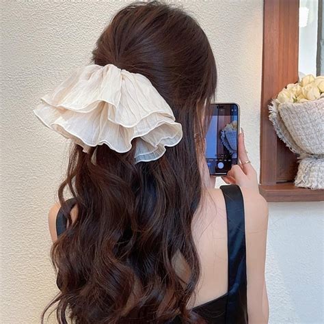 Jual Town Shell Momo Jumbo Korean Scrunchy Scrunchie Ikat Rambut