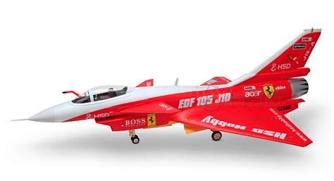 Hsd J Mm Bypass Edf Mm Wingspan Rc Jet V Kit Ferrari