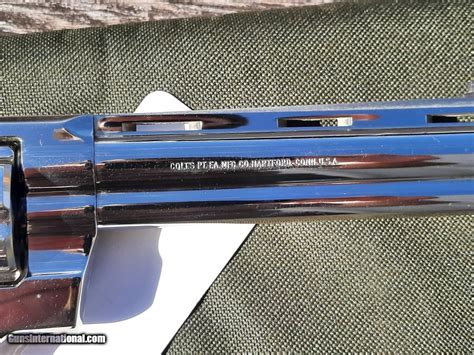 1979 Colt Python Custom Shop 6 Nickel W Elliason Sights 98 Excellent