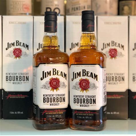 1L Jim Beam Bourbon Whiskey better than jack daniel whisky 1000ml, Food ...