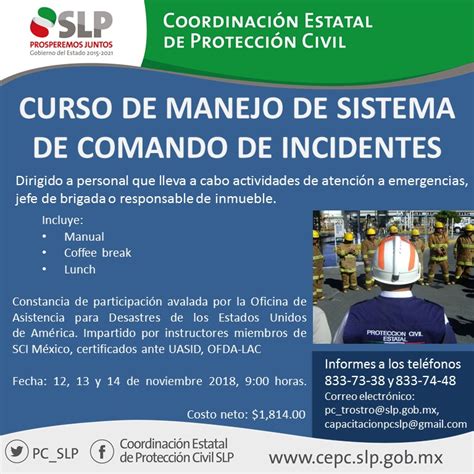 Impartirá Pc Curso De Sistema De Comando De Incidentes — Amanecer Huasteco