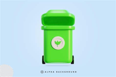 D Recycling Und M Lleimer Symbol Vektor Illustration Premium Psd Datei