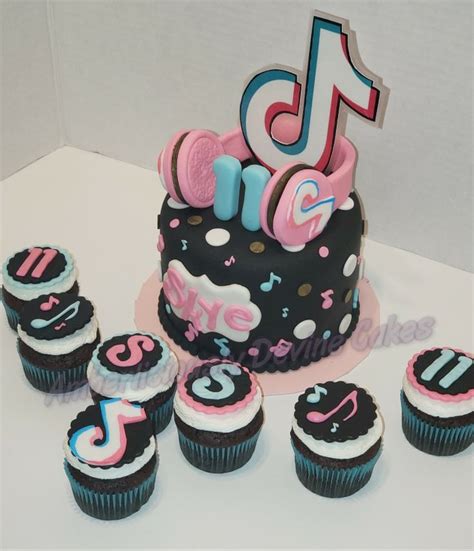 Tik Tok Cake Tick Tok Cupcakes Mini Cakes Cake Cupcakes