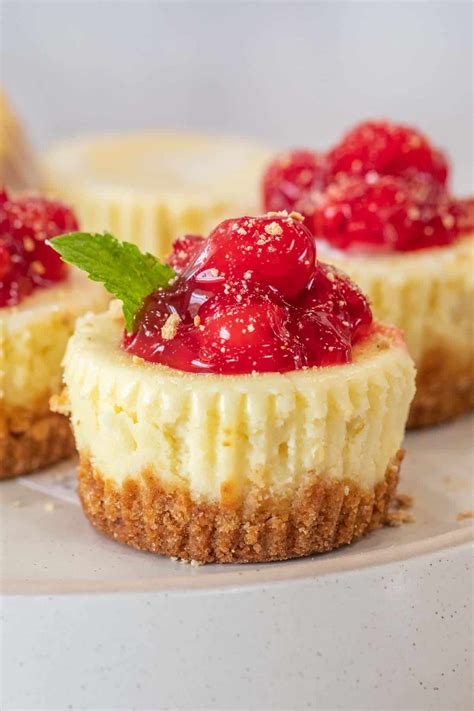 Mini Cheesecake Recipe With Berry Toppings