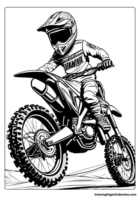 25 Dirt Bike Coloring Pages Printable And Free Download