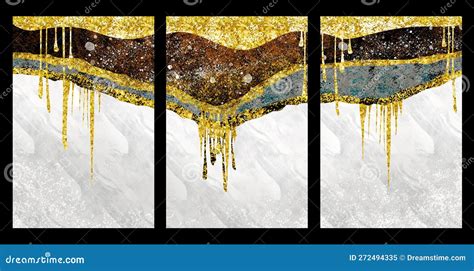 D Wallpaper For Wall Frames Resin Geode And Abstract Art Functional