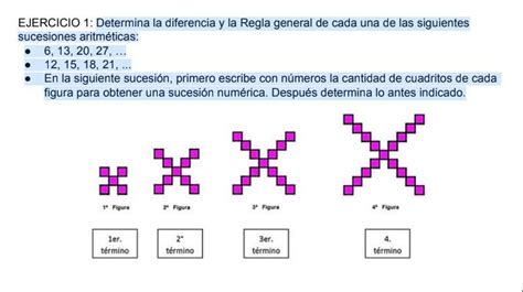 Determina La Diferencia Y La Regla General De Cada Una De Las