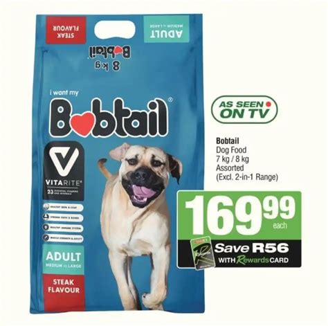 Bobtail Dog Food 7 Kg8 Kg Assorted Offer At Spar