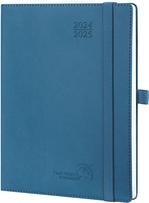 POPRUN Kalender 2025 Wochenplaner Aug 2024 Dez 2025 Softcover Mit PU