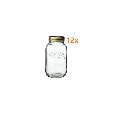 Kilner Einmachglas 1 Liter 12 Stück