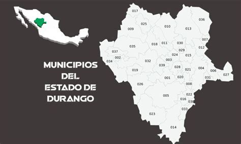 Mapa De Durango Con Municipios