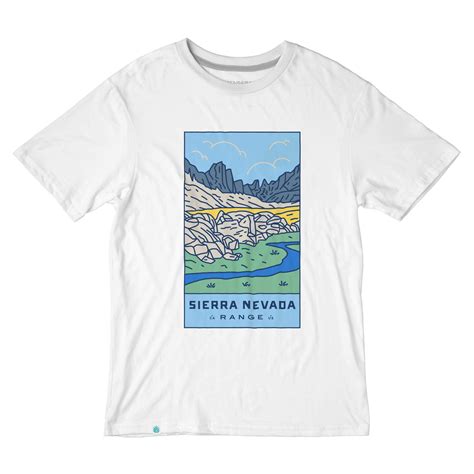 Sierra Nevada Range Shirt White Sierra Nevada Nevada Sierra