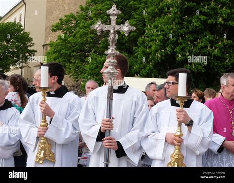 Arrival Of The Body Of St Leopold Mandic In Zagreb Cathedral Croatia