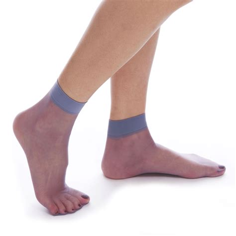 Elsayx Womens Ultra Thin Sheer Ankle Pop Short Socks 5 Pairs Ebay