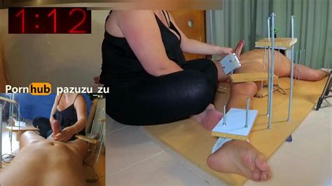 Amateur CBT Femdom Handjob He Has Seconds To Cum Or I Ll Squeeze