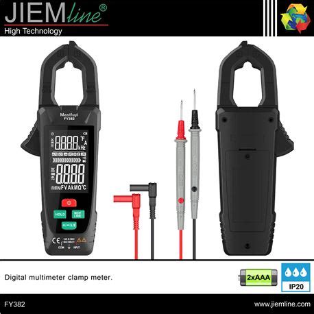 PINZA AMPERIMÉTRICA MULTIMETRO DIGITAL INTELIGENTE