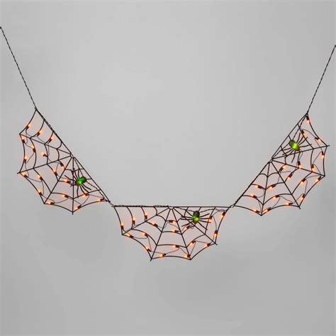 Spider Web Novelty String Lights Best Target Outdoor Halloween