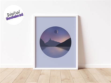 Alderaan Landscape Poster Digital Download Death Star Star Wars Geek Minimalist Wall Art - Etsy