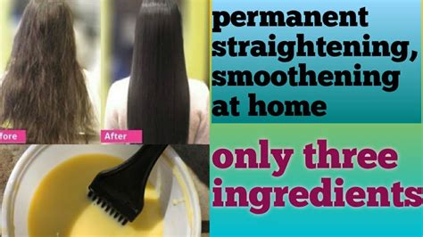 Permanent Hair Straightening At Home Only Nutural Ingredients