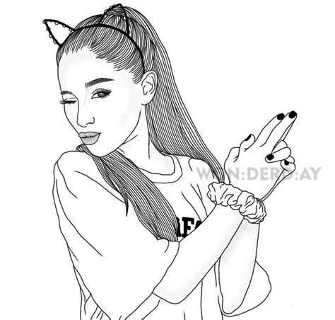 Coloriage Ariana Grande T L Charger Et Imprimer Gratuitement