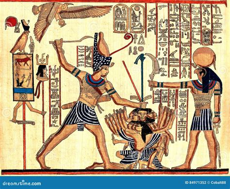 Egyptian papyrus photo stock photo. Image of egypt, hieroglyphics - 84971352