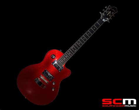 Hagstrom D2h Deluxe Limited Edition Electric Guitar Red Sparkle Finish South Coast Music