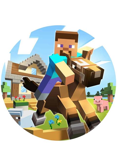 Картинка майнкрафт круглая для печати - Фото подборки 3