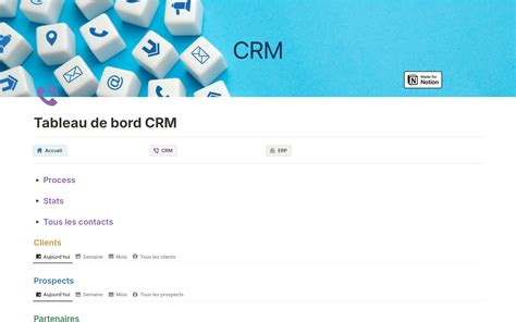 Crm Erp Pour Ta Micro Entreprise Mod Le Notion