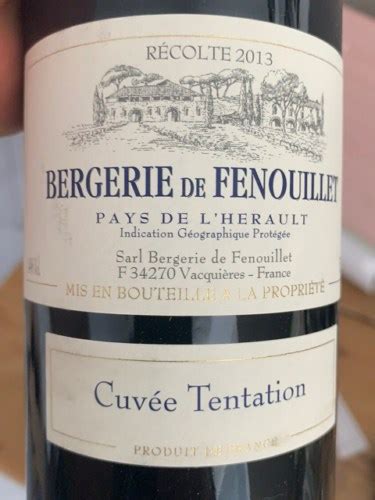 Bergerie de Fenouillet Cuvée Tentation Vivino US