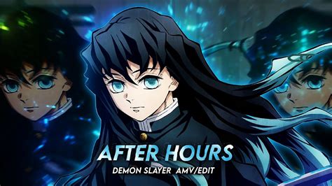 After Hours Tokito Muichiro Demon Slayer Edit Amv Ft Youtube