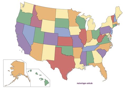 Free Map of the United States of America - USA