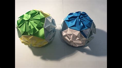 Tutoriel Origami La Boule De D Co Youtube