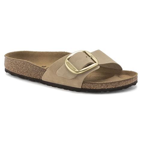 Madrid Big Buckle Nubuck Leather Sandcastle Birkenstock