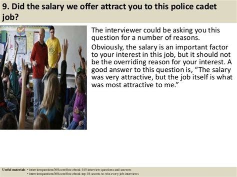 Top 10 police cadet interview questions and answers