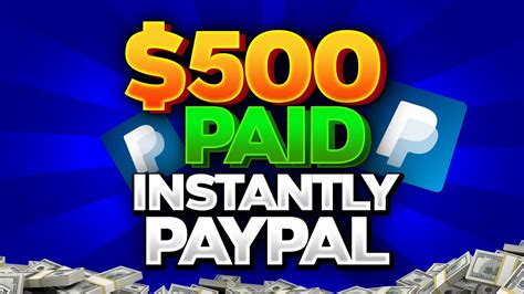 Get Paid 100 Instantly In FREE Paypal Money Make Money Online