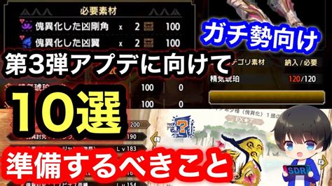 Ex7は〇レベルで解放！？第3弾アプデに向けて今から準備するべきこと10選を解説！！【ver13】【mhrsb】【モンハンライズ サンブレイク】 ガルク速報