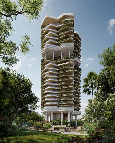 Park Nova Is A Residential Tower Made Up Of Lush Vertical Gardens