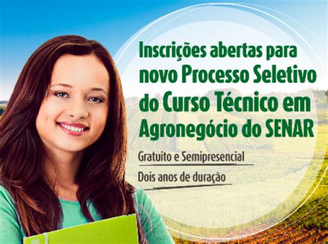 6 cidades abrem seleção do Curso Técnico em Agronegócio gratuito semi