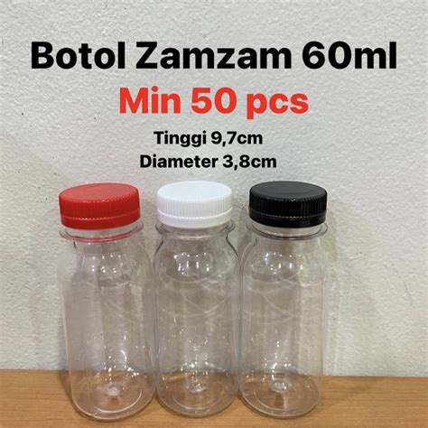 Jual Botol Zam Zam 60ml Botol Zamzam 60ml Botol Kecil 60ml Shopee