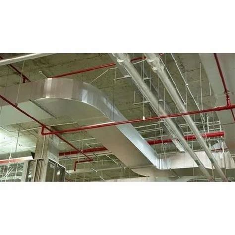 Rectangular Aluminium Pre Fabricated AC Duct For Commercial Electric