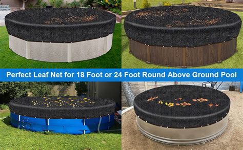 Amazon Pool Leaf Net Cover Ft Round Fine Mesh Ft Pool