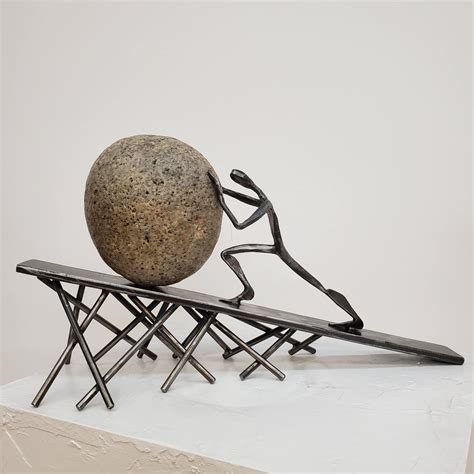 Sisyphus, Wrought Iron Sculpture, BS136 - BC BLACKSMITH