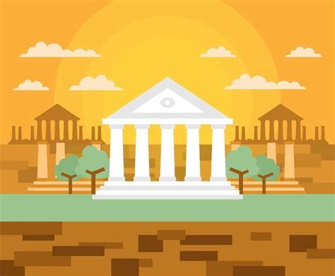 Cartoon Ancient Greece Building - Download Free Vectors, Clipart ...