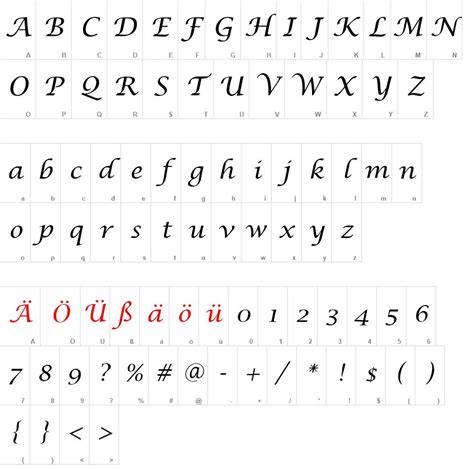 Lucida Calligraphy free font